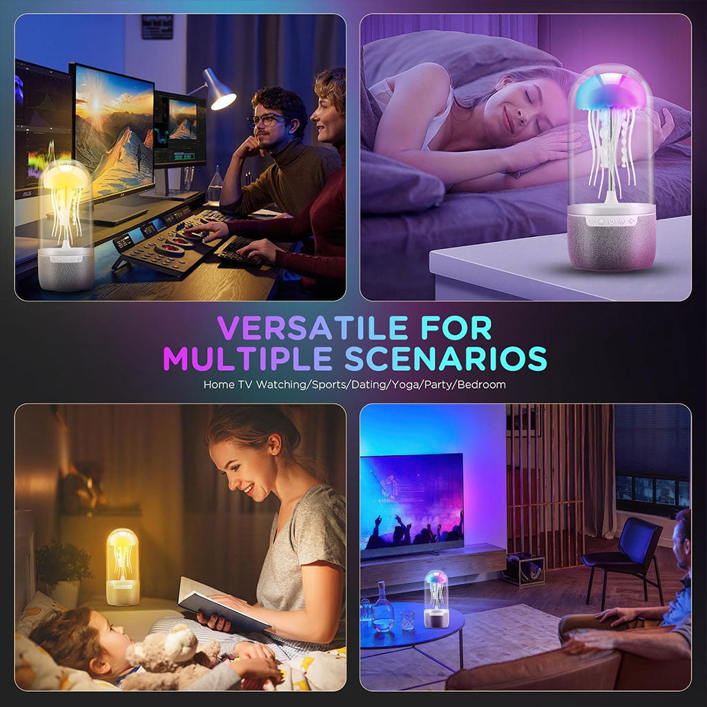 Veilleuse & Baffle Bluetooth "Méduse" 2 en 1